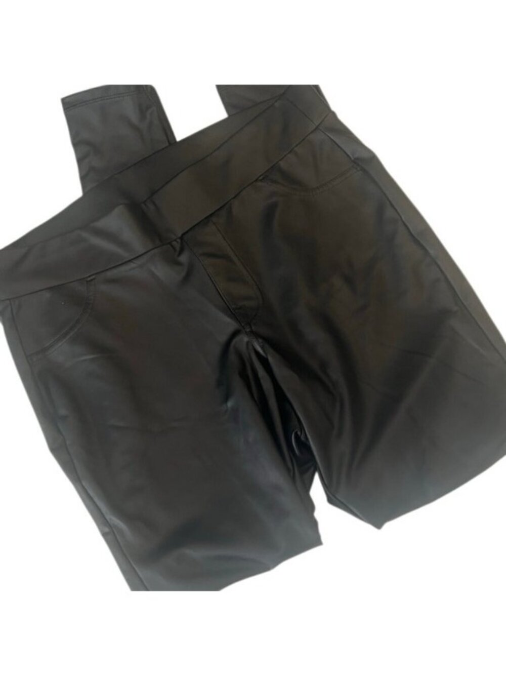 Torrid Black Pull On Faux Leather Stretch High Waist Leggings Size Large